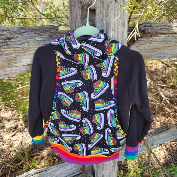 Hoodie - Rainbow Sneakers - Size 3