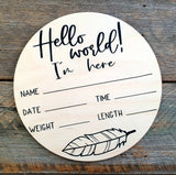 Baby Birth Announcement Boards